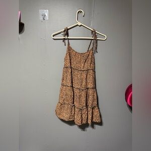 Leopard Print Tiered Dress